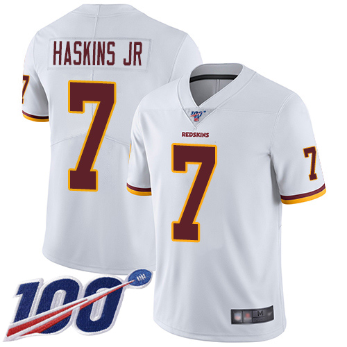 Washington Redskins Limited White Youth Dwayne Haskins Road Jersey NFL Football #7 100th Season->women nfl jersey->Women Jersey